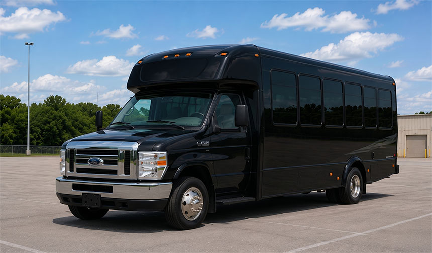 20-passenger minibus for charter in Charlotte, NC